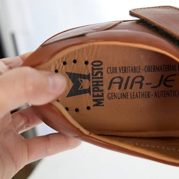 MEPHISTO Tarek Air-Jet Genuine Leather Fisherman Sandal Men's 11 - Picture 5 of 8